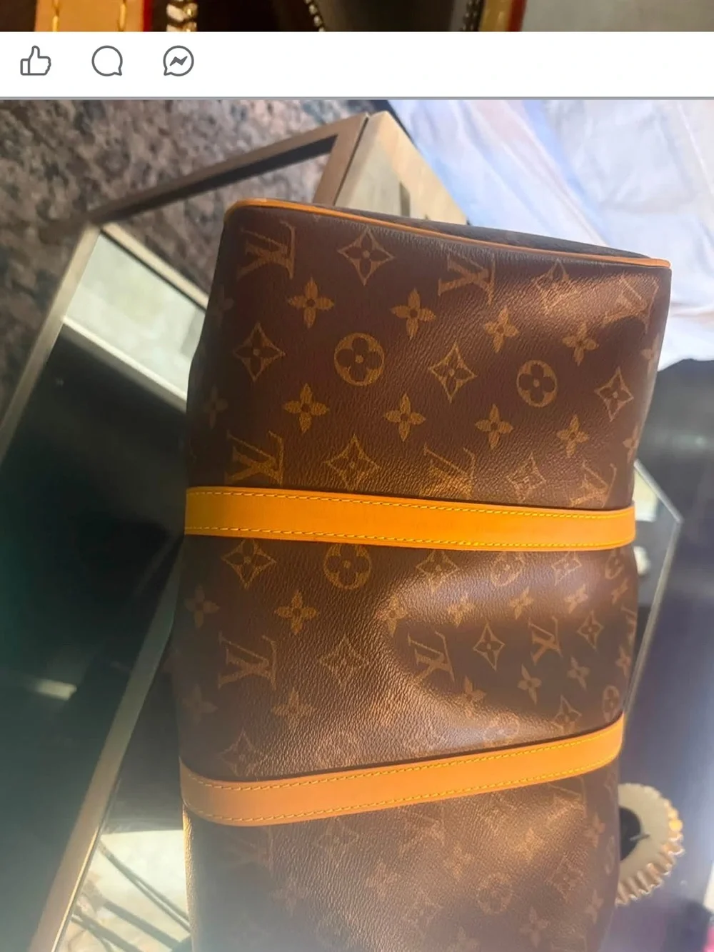 Brown Monogram Travel Duffle Bag